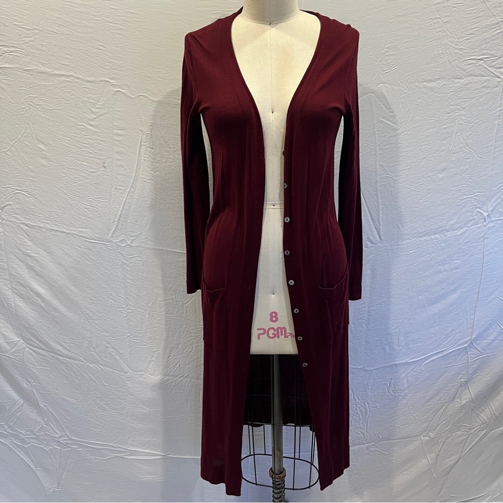 Forever 21 Deep Red Cardigan